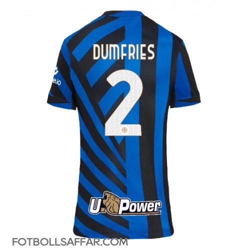 Inter Milan Denzel Dumfries #2 Hemmatröja Dam 2024-25 Kortärmad